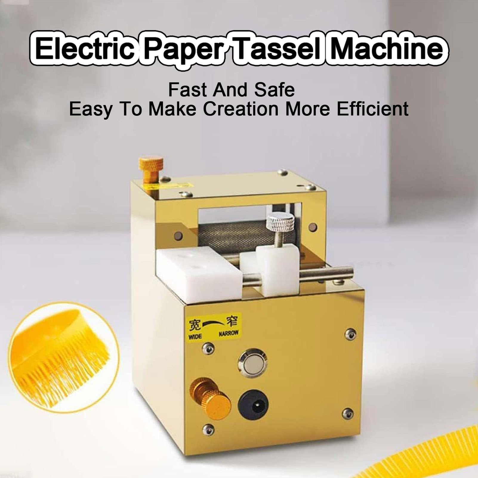 TBLOTYD DIY Electric Paper Quilling Machine, Fringer Cutting Machine, Paper Art Tassel Rolling Tool,Rechargeable DIY Quilling Tassel Cutting Machine