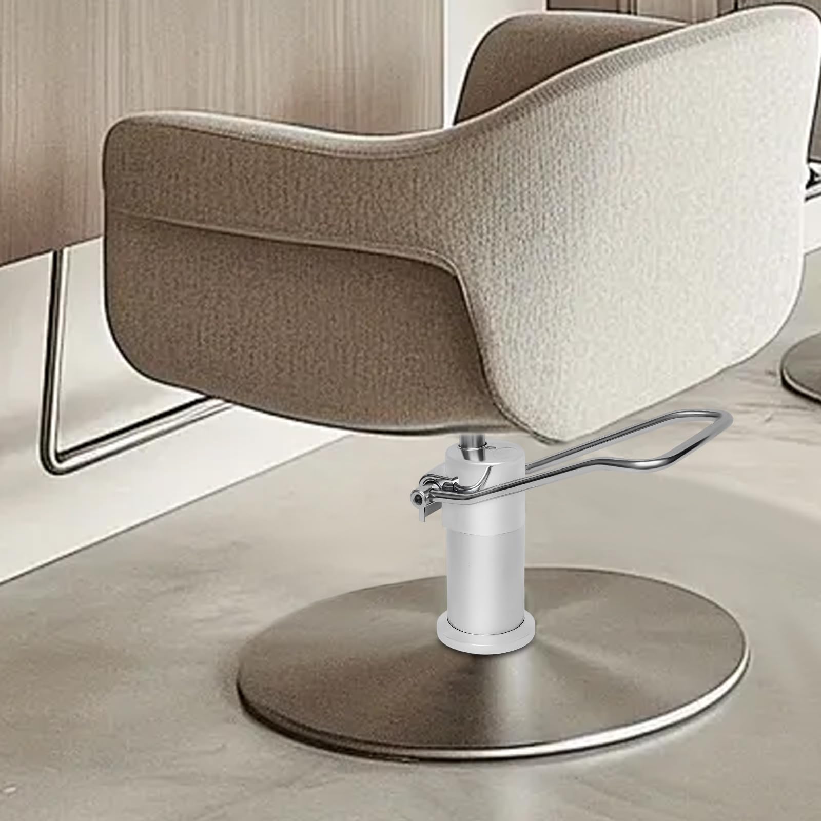 CURIEUYU Barber Chair Hydraulic Pump Replacement, Load-Bearing Capacity 440 lbs, Adjustable Height 3.34in, for Styling Salon Tattoo Chair