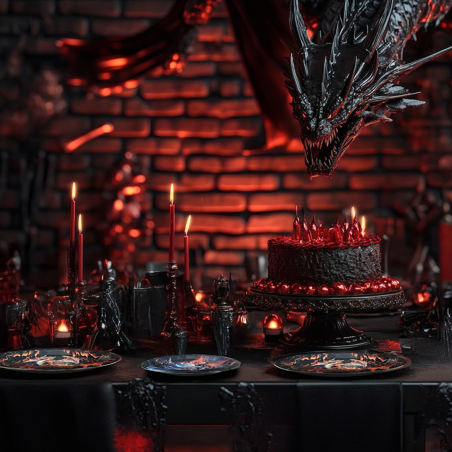 Dragon Party Decorations - Dragon Party Plates and Napkins for Kids Birthday Party, Serves 40 Guests