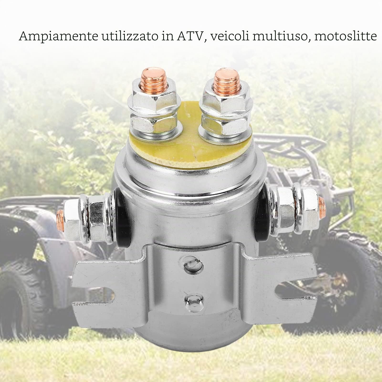 Relè per Verricello 600A 12V DC - Controller Bobina in Ottone Impermeabile, Accessorio per Fuoristrada ATV UTV