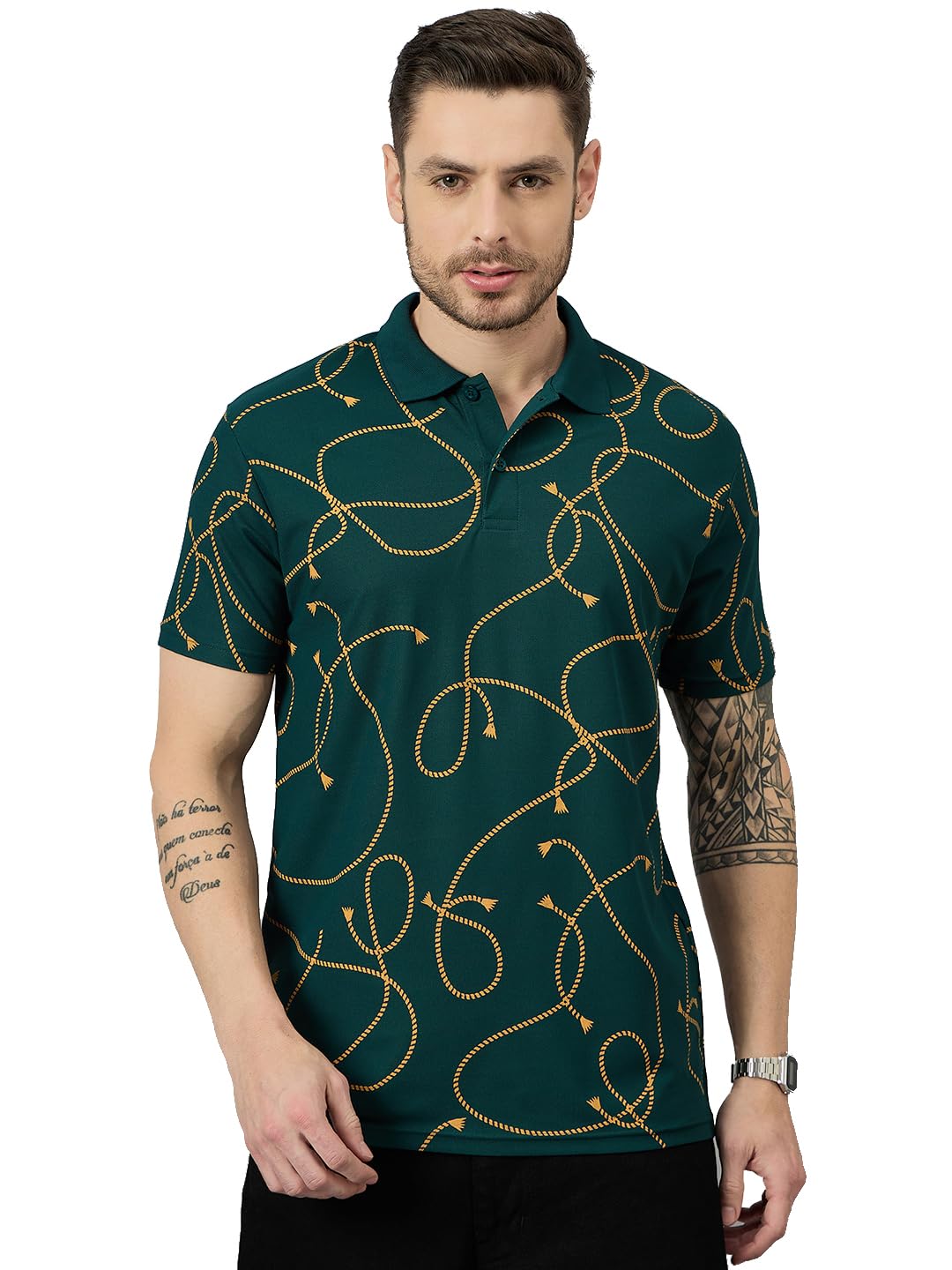 bronation Men's Polo Tshirt-Rope-B.Green-picture-46