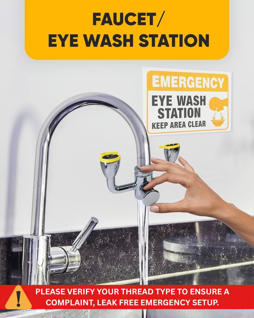 Emergency Eye Wash Kit - Push Style -3
