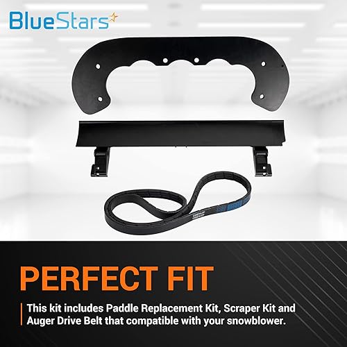 Miniatura 6 de BlueStars 99-9313 Paletas de goma 133-5585 Hoja raspadora 121-6622 Correa de transmisión y kits de hardware - para 210 221 421QE 421QR 621E 621QZE