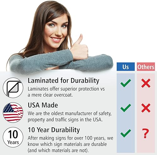 Miniatura 4 de SmartSign Letrero "Stop - Beware of Guard Dog"  Aluminio de 12 x 18 pulgadas