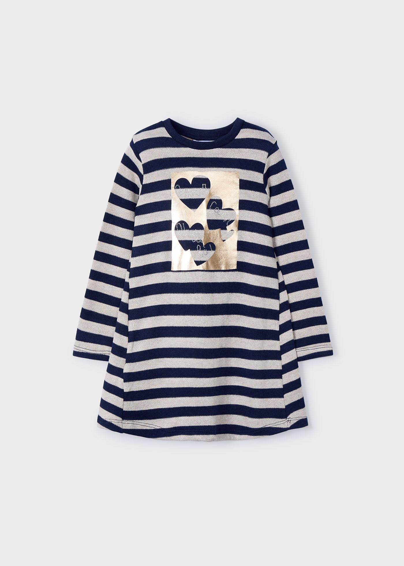 Mayoral Kleid mit Streifen für Mädchen Marinblau