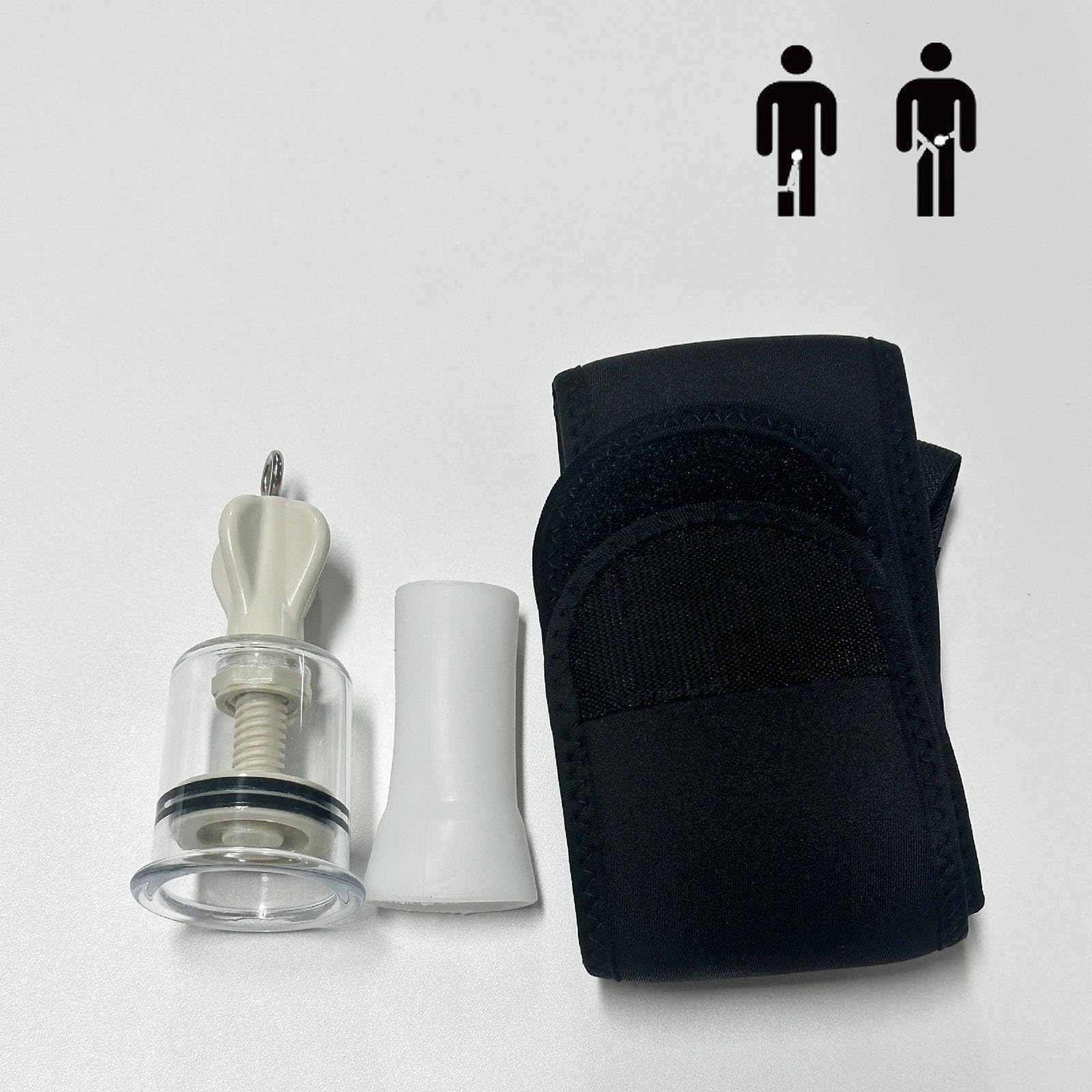 Allungamento Del Pene Pompa Per Il Pene Set Per L'ingrandimento Masturbazione Penis Trainer Enlargement Devices SM Sex Toy Per Uomini (Waist belt,1)