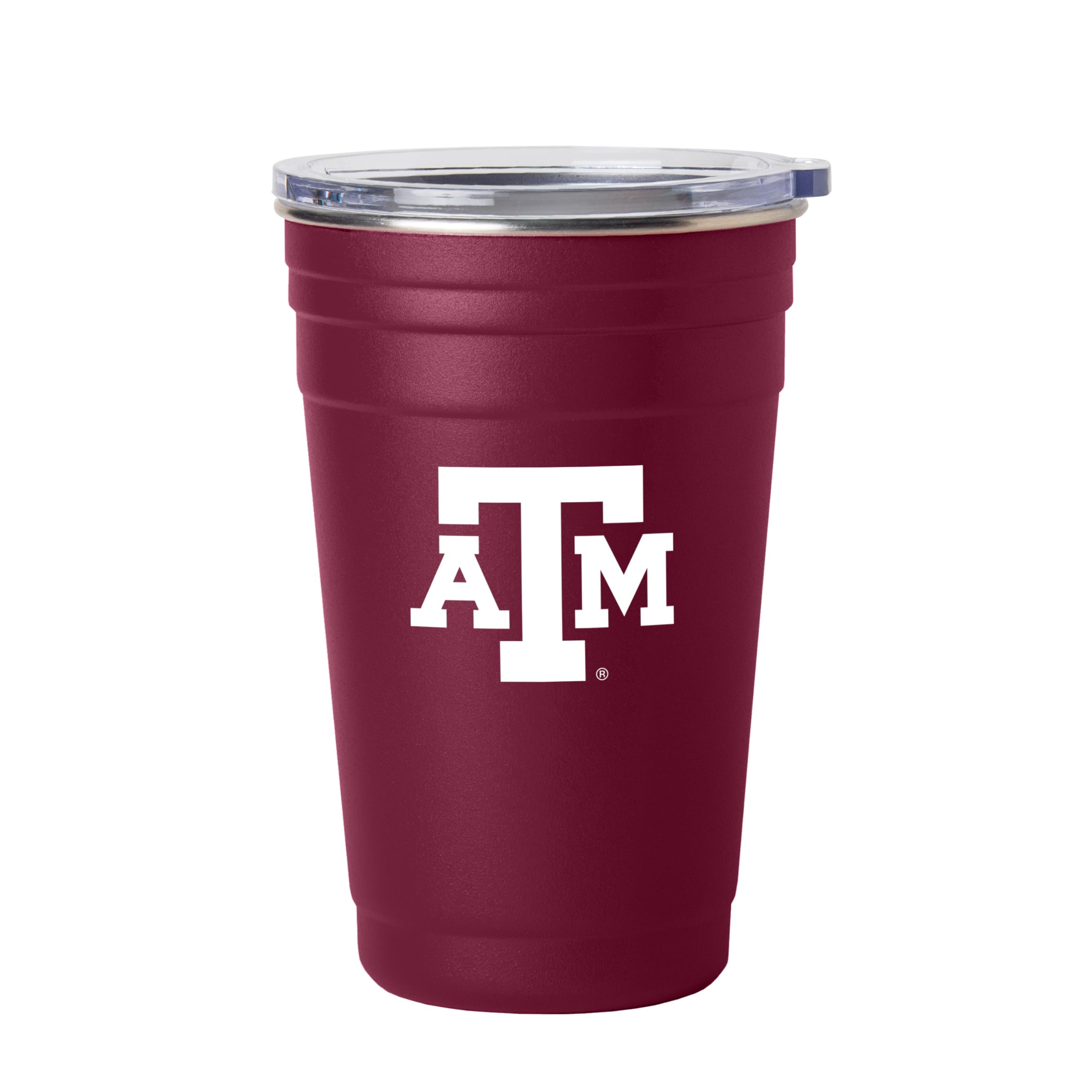 Logo Brands NCAA 22 oz Stainless Steel Tailgate Cup -Double Wall Vacuum-Sealed Durable For Hot &amp; Cold Drinks, Perfect for Gameday &amp; Tailgating