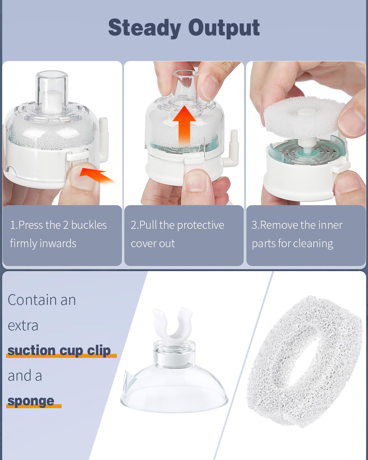 Zaphara Mini Aquarium Sponge Filte,Fry Shrimp and Small Fish Bio Filter for bet-ta tank with Foam and Filter Balls Submersible Filter for Fish Tanks up to 20 L(Air Pump Not Included) - Image 4