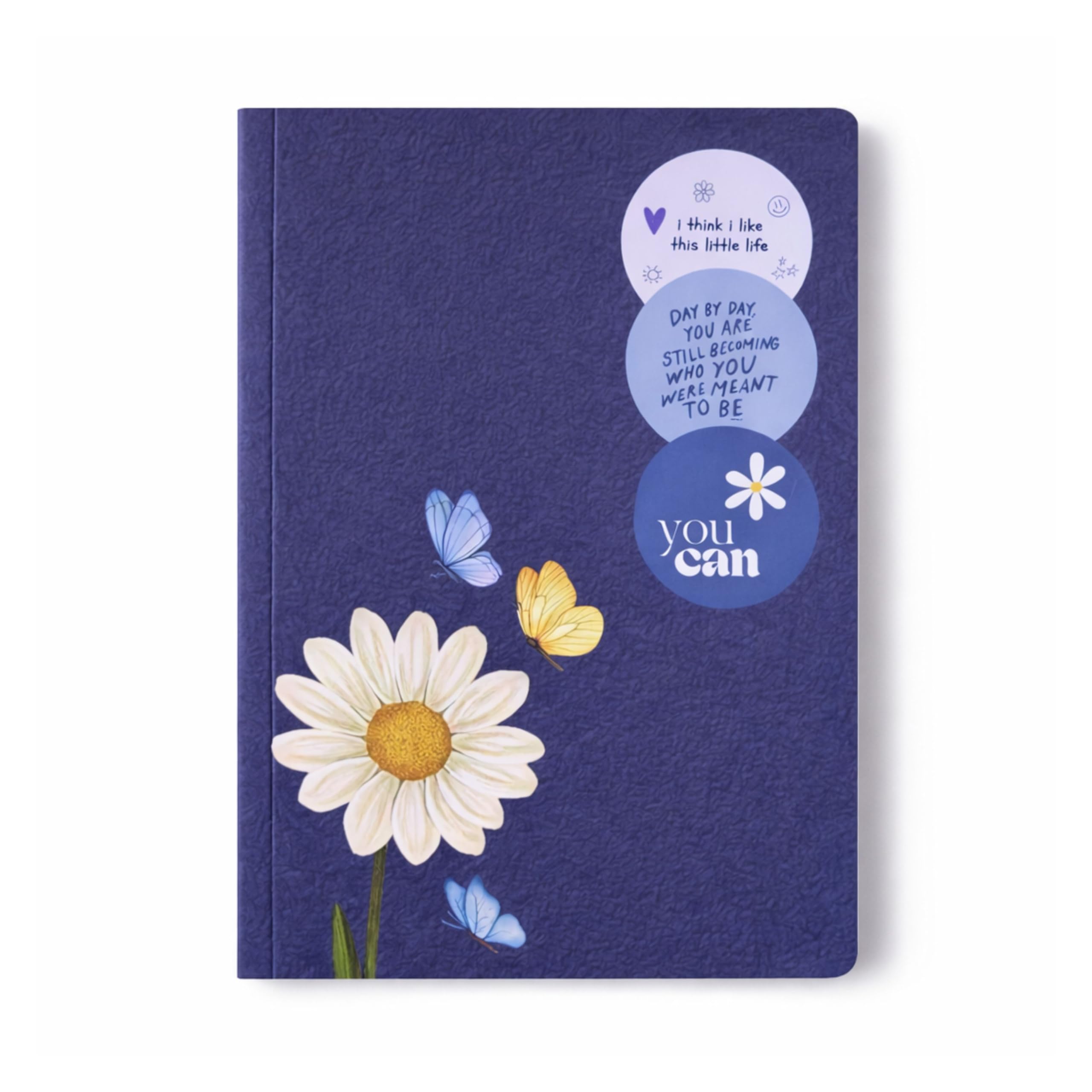 Motivational Floral A5 Notebook Diary for Women & Students | Softbound Laminated Cover | Monthly Planner + Daily Planner | 21 x 15 cm Ruled Journal | Inspirational Quote Cover (Blue You Can)-image-19