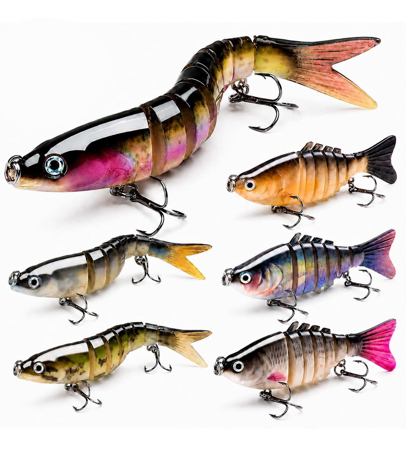 SANWEAL Multi Jointed Swimbaits 6-Pack