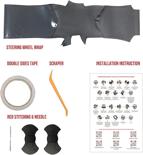 Miniatura 2 de Funda para volante cosida a mano para Mercedes Benz A W177B W247C W205E W213S W222CLA C118GLE V167CLS C257GLC C253G W463 2018-2021 Protección