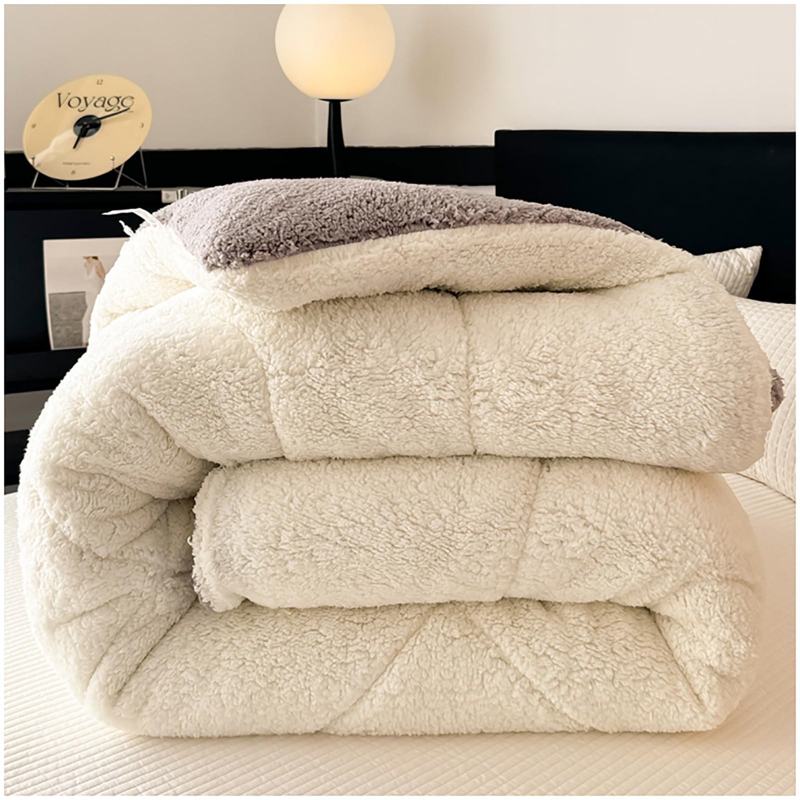 Couette sherpa douillette ZTGL, douceur et chaleur pour des nuits sereines