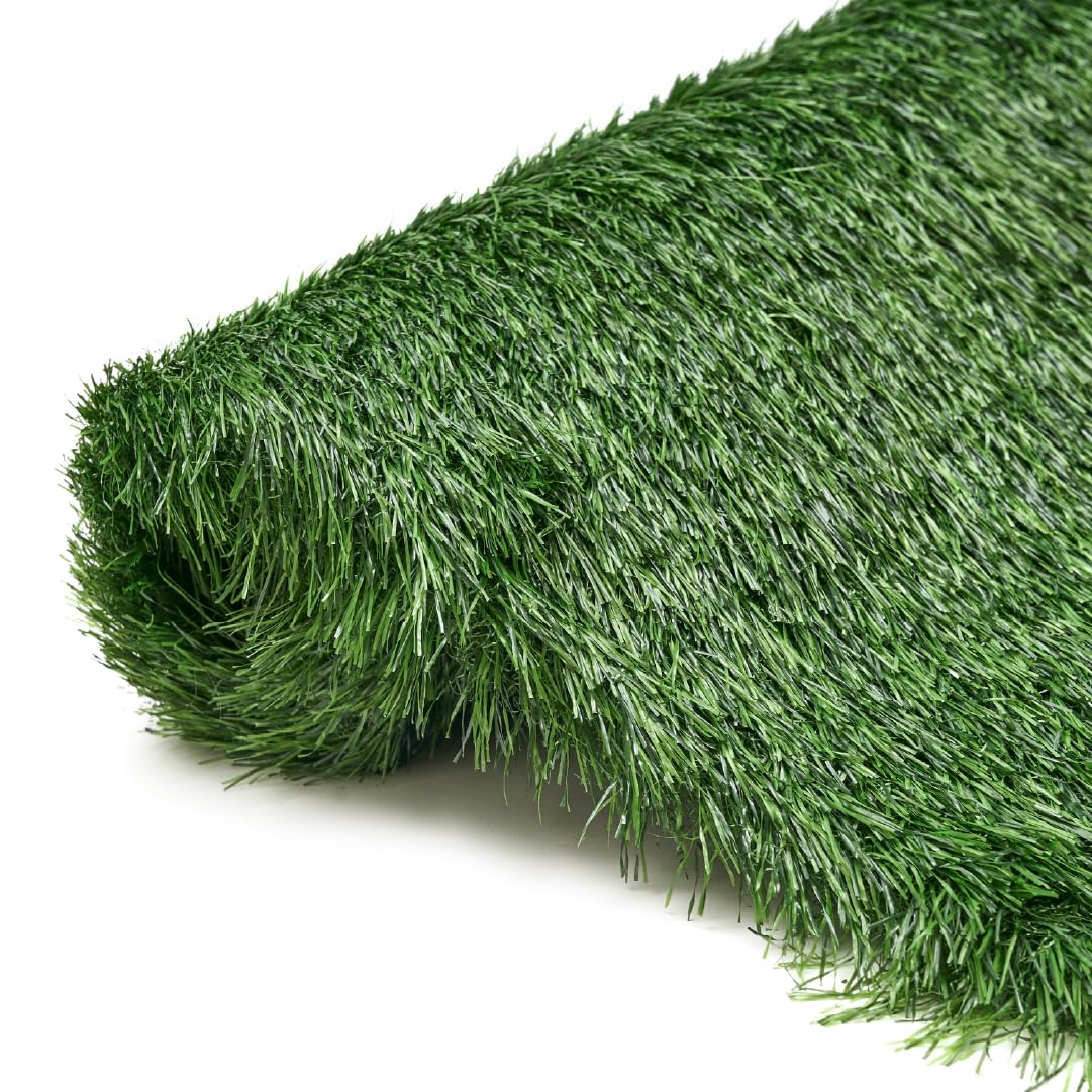 Gazon artificiel 50 mm vert foncé TAPISO pelouse synthétique réaliste sur mesure pour extérieur