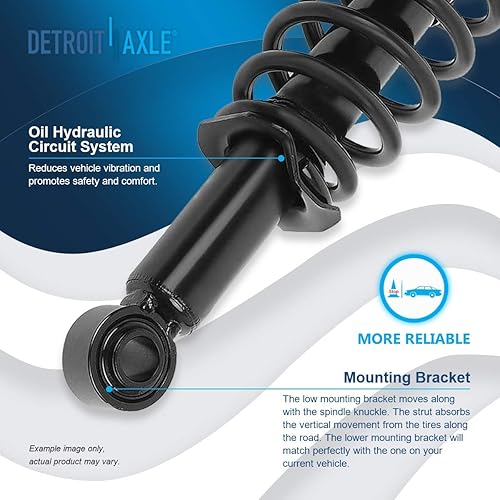 Miniatura 895 de Detroit Axle - Puntal delantero para Hyundai Sonata 2012-2014 2012-2015 Kia Optima, puntal lateral izquierdo con montaje de resorte helicoidal 2013