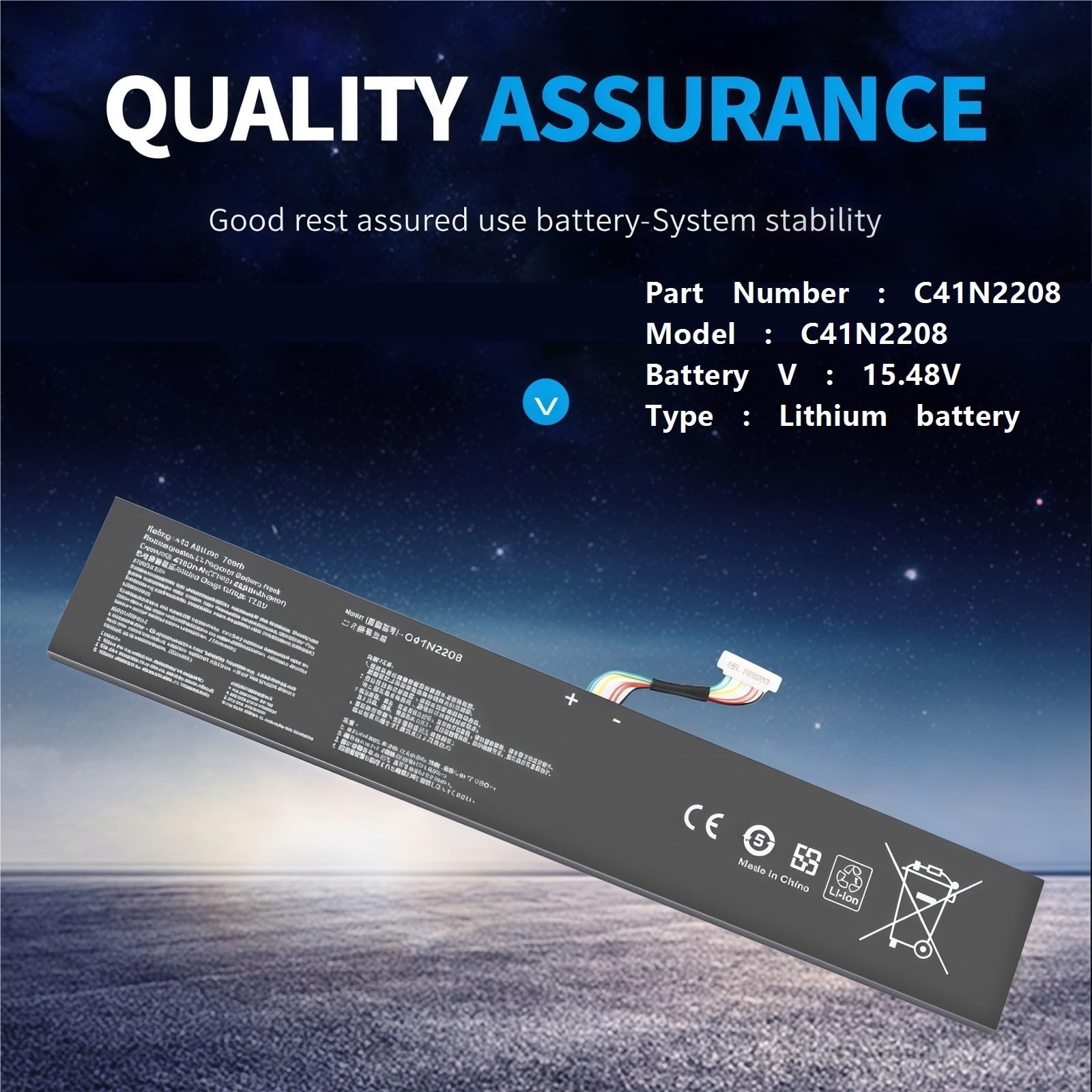 Notebook C41N2208 Batería Compatible con ASUS Actualización De Mod De 74 WH Extendida De La Serie Portátil ROG ALLY Gaming RC71L / PC71L