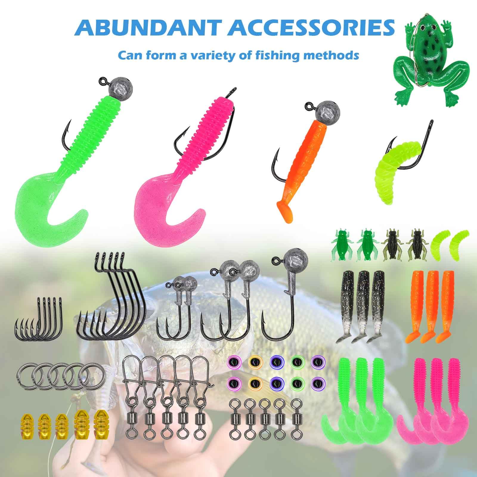 INFISHCEO 25Pcs Soft Plastic Fishing Lures - Paddle Tail Swim Baits With Jig Heads For Bass & Trout - View #10