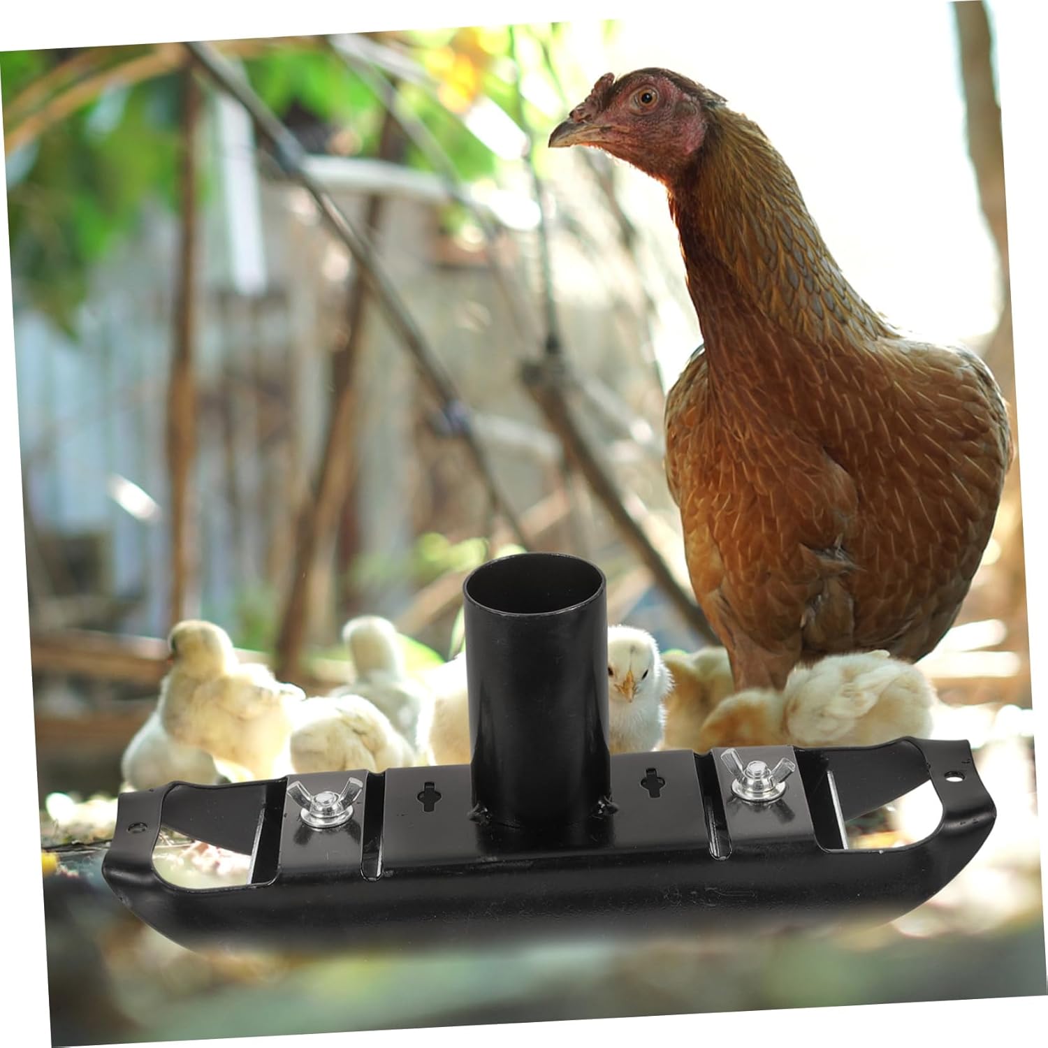 Sosoport 1set Automatic Chicken Feeder Homogenizer Food Mixing Tool for Poultry Stainless Steel Design for Efficient Mixing for Outdoor Use and Performance