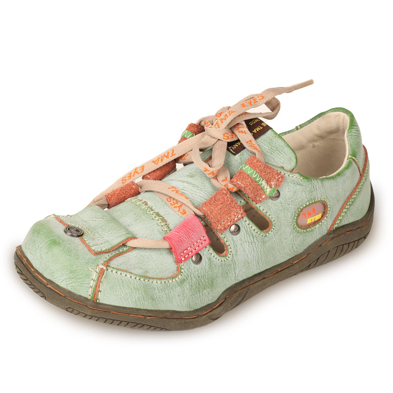 TMA EYESTMA EYES Women's Patchwork Leather Walking Sandal Shoes