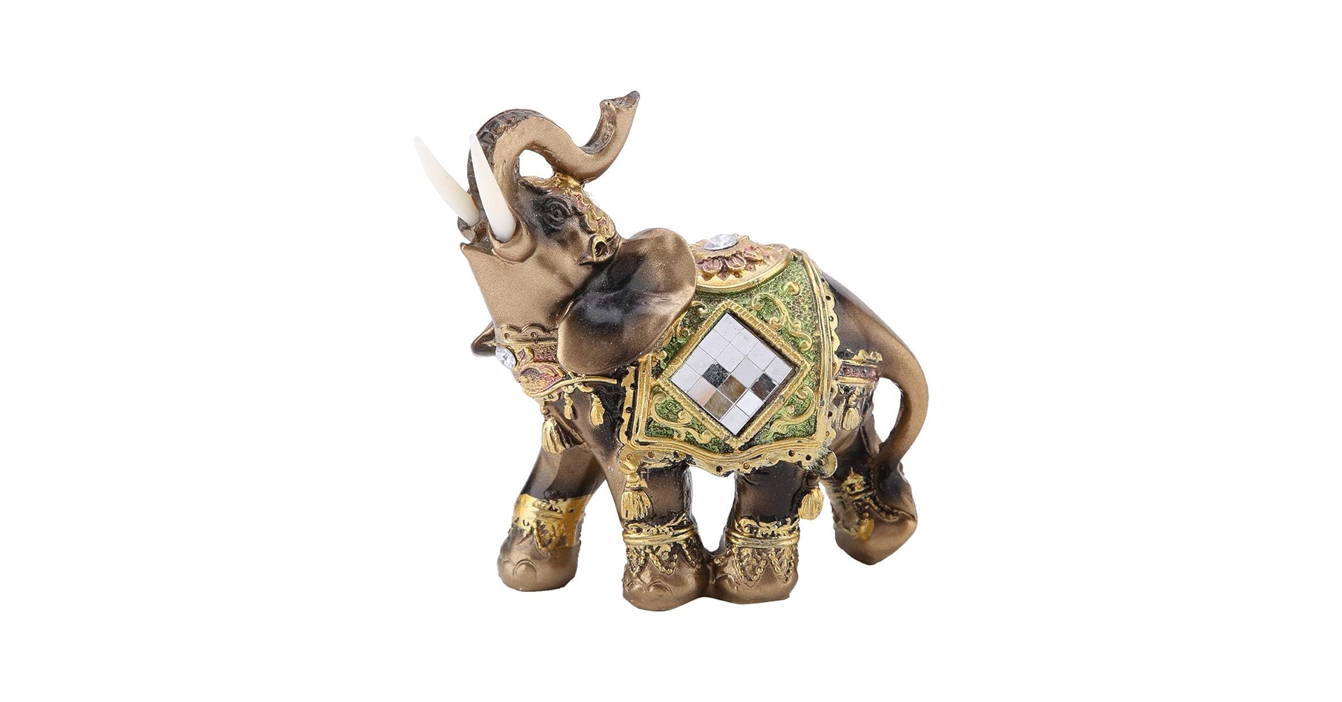 タイ製 金の象の装飾品 新品 Amazon.co.jp: Grannerton 樹脂工芸品タイの象金飾り象 ホーム