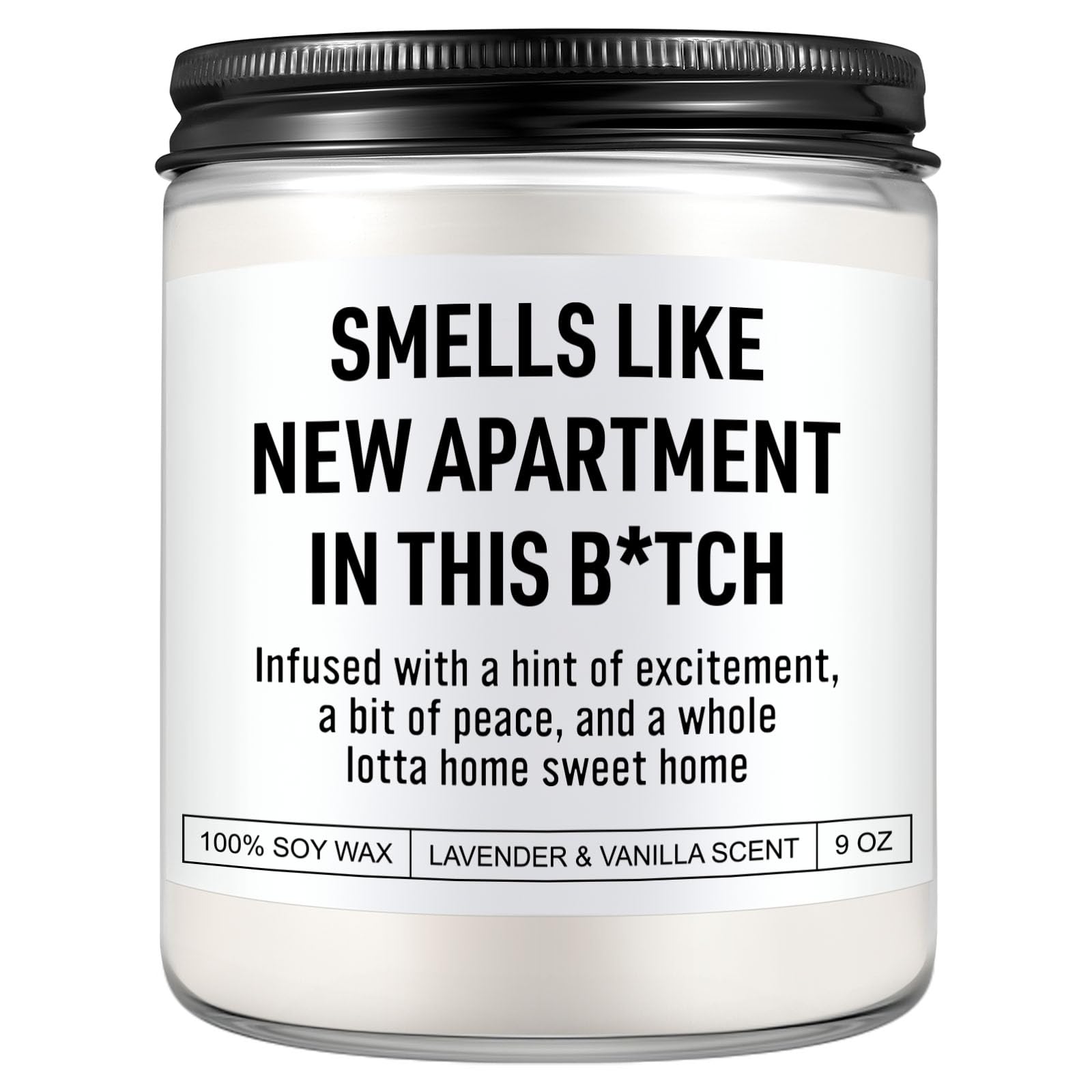 Funny Housewarming Candle, New Apartment Gifts, House Warming Gifts New Home for Men, Women, Couple, Family - First Apartment Essentials, 1st Apt. Must Haves - Closing Presents for Home Buyers