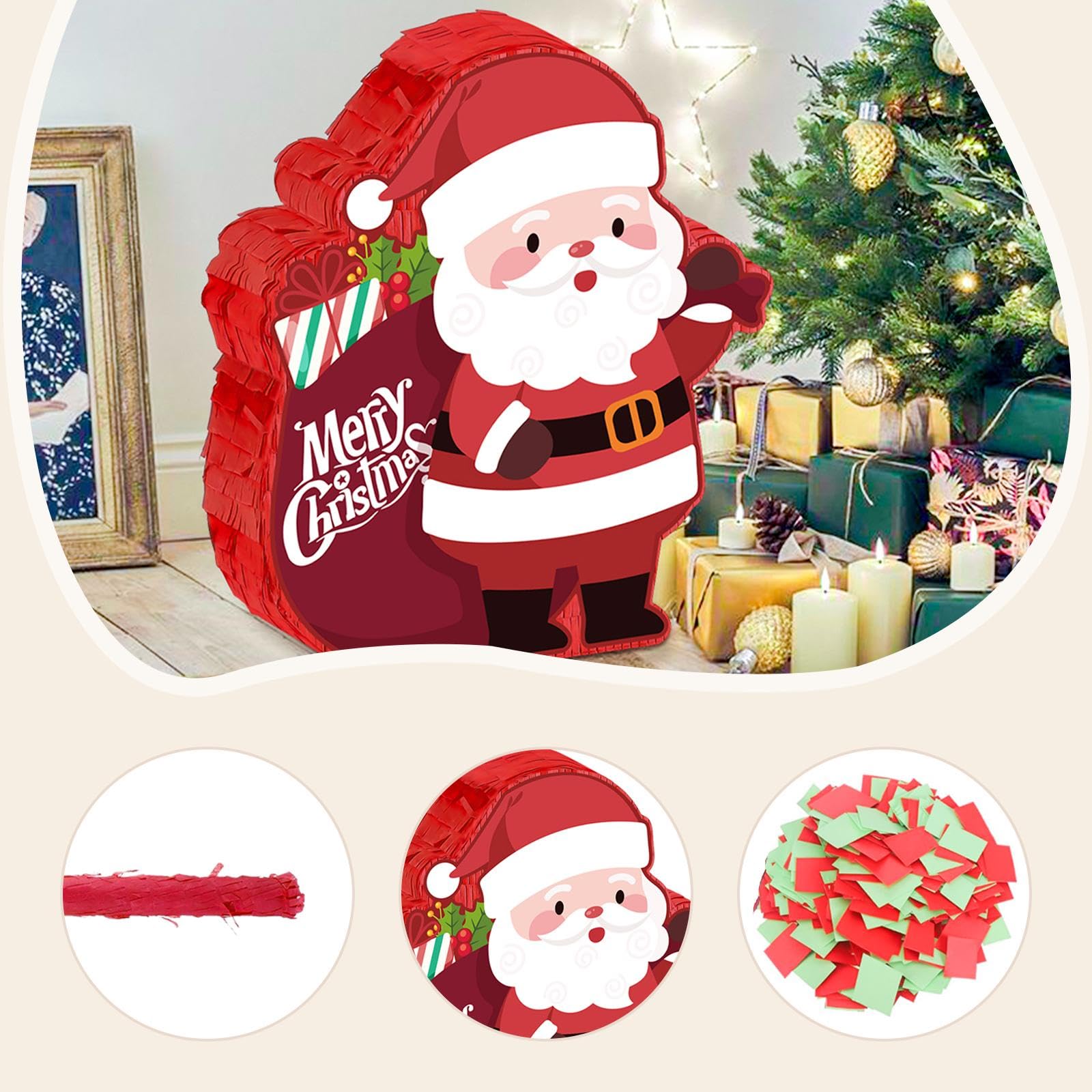 Piñata de Papá para Fiesta - Kit Completo con Confeti, Vara y Mascarilla - Decoración para Fiestas Infantiles y Adultos