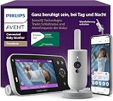 AVENT Philips Babyphone caméra Premium avec appli – caméra HD 1080 px, Suivi IA Sommeil et Respiration, interprétation des Pleurs, certifié Dekra cybersécurité maximale, Fixation Murale, SCD974/26 - 1