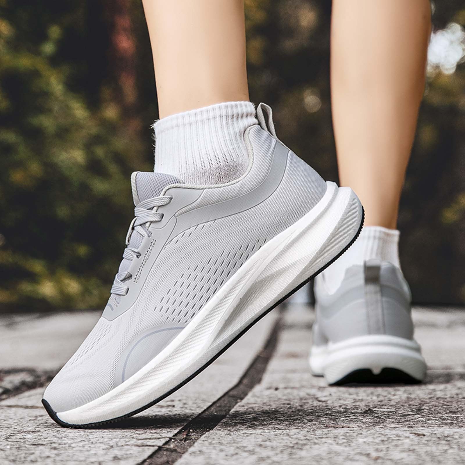 Scarpe Uomo Running Sneakers Uomo Estive Scarpe Pianta Larga da Ginnastica Donna Traspiranti con Punta Larga - Sneakers Casual in Rete Allacciate per Uso Quotidiano e Calzata Comoda Sneaker Basket