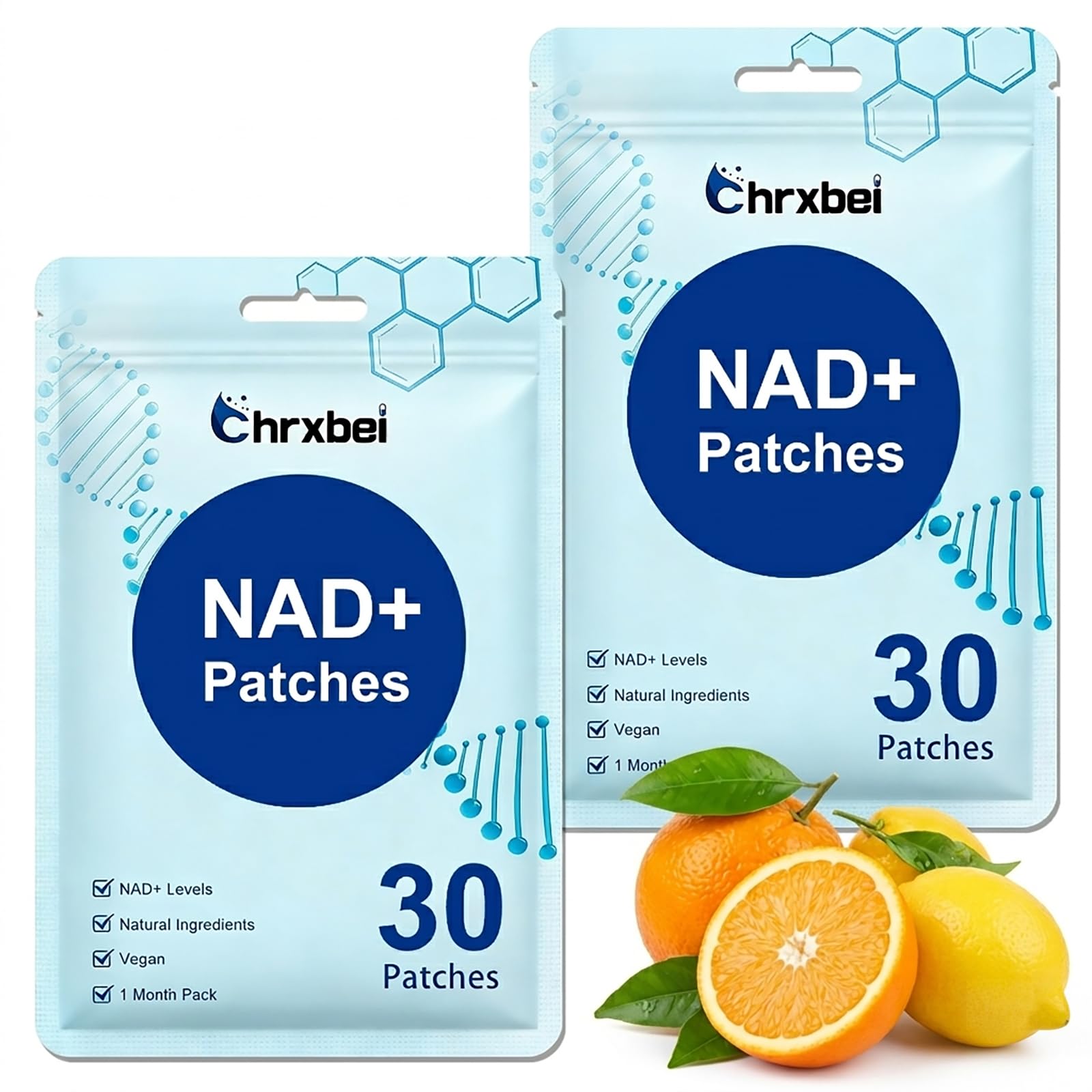 NAD+ Patches for Women and Men with NMN & Resveratrol, 60 Count