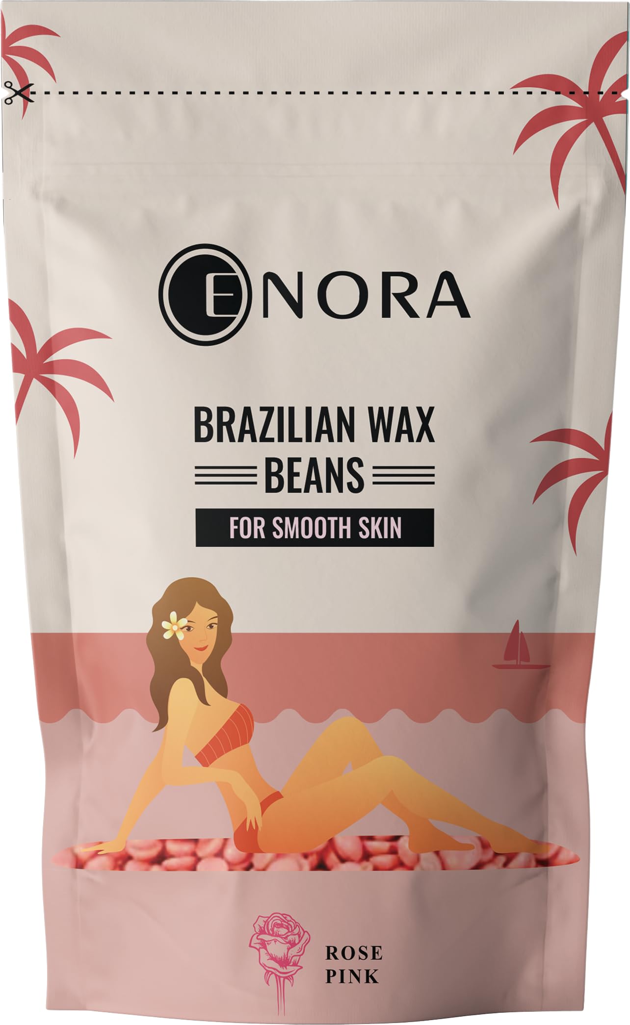 ENORA Hair Removal Brazilian Hard Wax Beans For Face, Eyebrow, Chest, Bikini Areas, Legs, Arms and Beards,Black Head, Tan, Dead Skin | Smooth | Rose Pink (100 gram) (B0B8WGKN4D) Amazon Price History, Amazon Price Tracker