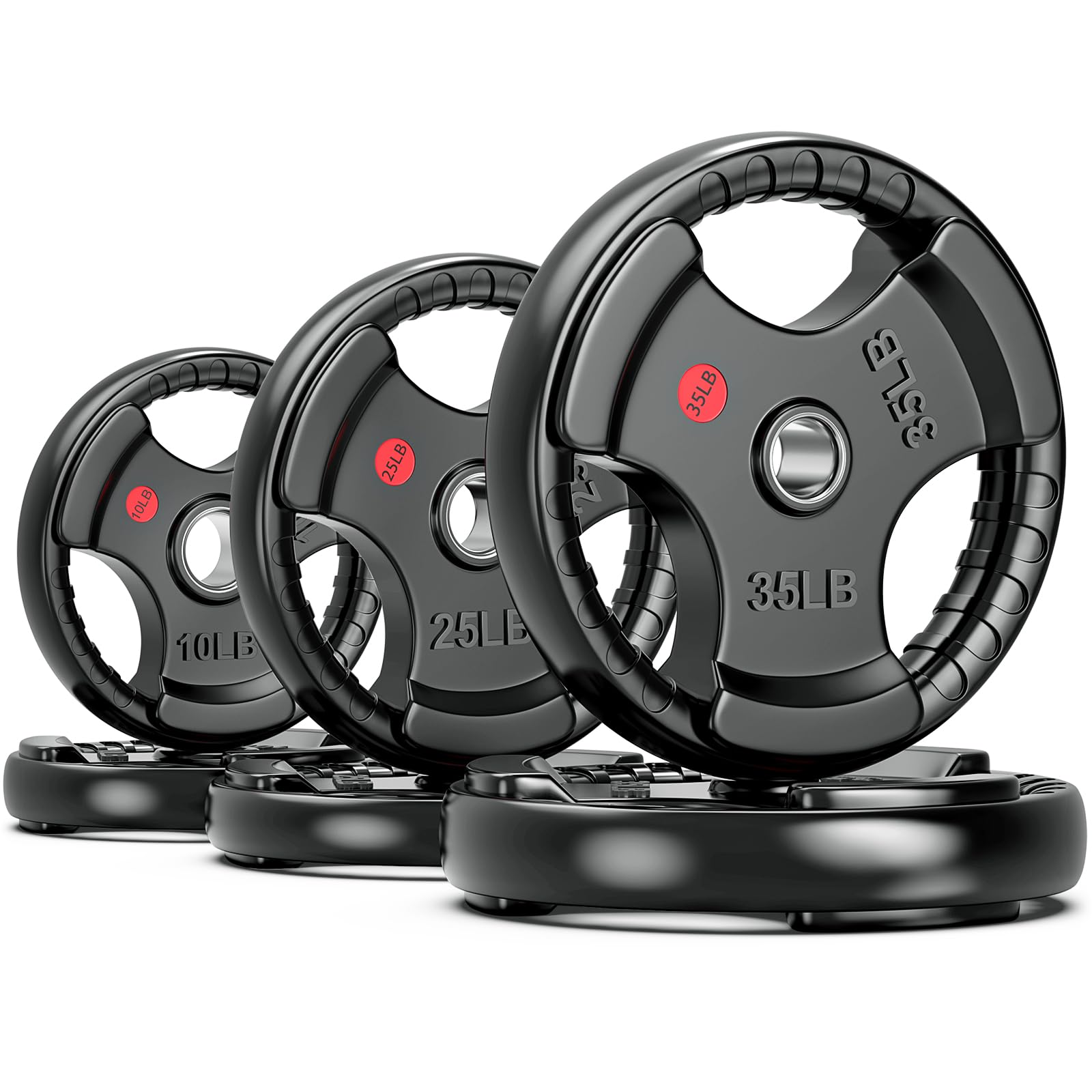 XDDIAS 140LB Rubber Weight Plates