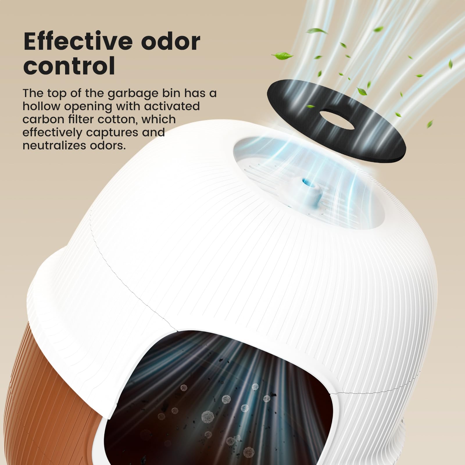 Gardner Pet Versteckte Katzentoilette, Blumentopf-Stil Katzenklo 49x49x50cm | Blumentopf-Stil, Mit Kunstpflanze, Kieselsteinen & Schaufel, Schublade & Kohlefilter, Auslaufsicheres Design