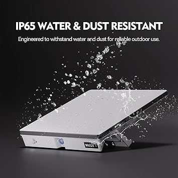 E100 Starlink Mini Battery Pack with Charger, 99Wh 27600mAh Capacity, Air Travel Safe, Up to 5 Hours Runtime, IP65 Water-Resistant, Pass-Through Charging Supported