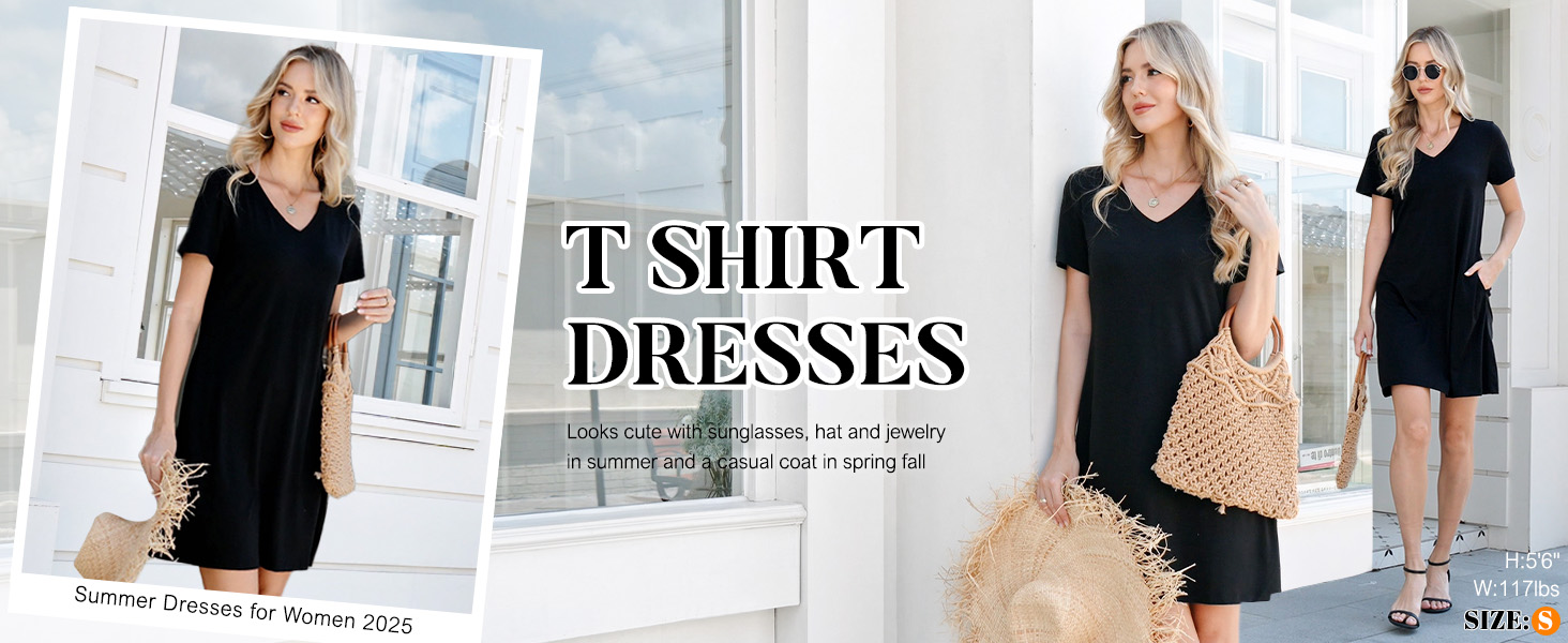 WIHOLL Boho Dress Womens Casual Tshirts Dresses with Pockets Summer Spring Boho Fashion 2025 2026 Beach Vacation Outfits Short Sleeves Flowy Sundress Loose Fit Multicolor S at Amazon Women's Clothing store WIHOLL Boho Dress Womens Casual Tshirts Dresses with Pockets Summer Spring Boho Fashion 2025 2026 Beach Vacation Outfits Short Sleeves Flowy Sundress Loose Fit Multicolor S at Amazon Women's Clothing store