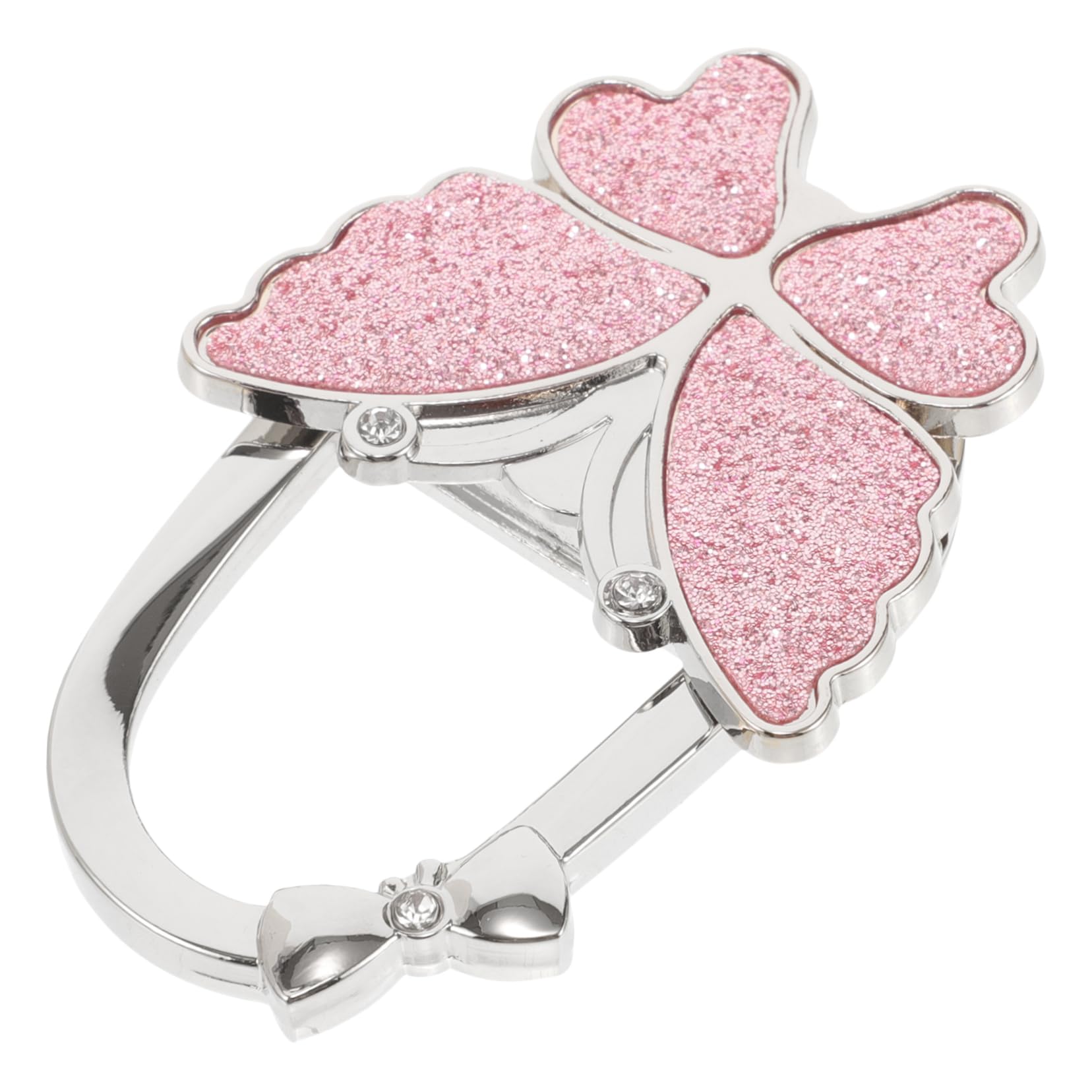 Angoily Desk Bag Holder Butterfly Purse Hook Decorative Finish Metal Table Hook for Purse Portable and Fashionable