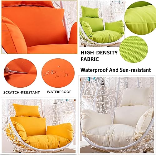 Miniatura 3 de GARCAN Cojín de columpio para silla de huevo, cojines gruesos para silla de huevo, cojín suave para silla de columpio de huevo, cojines para cesta
