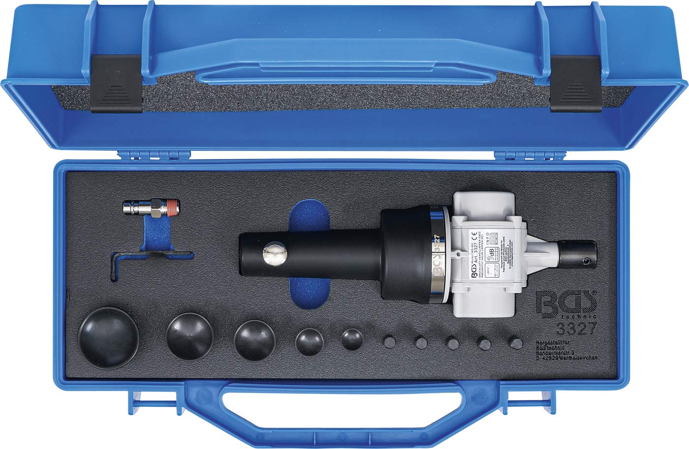 BGS 3327 | Set pneumatico per valvole con ventose | 13 pz.