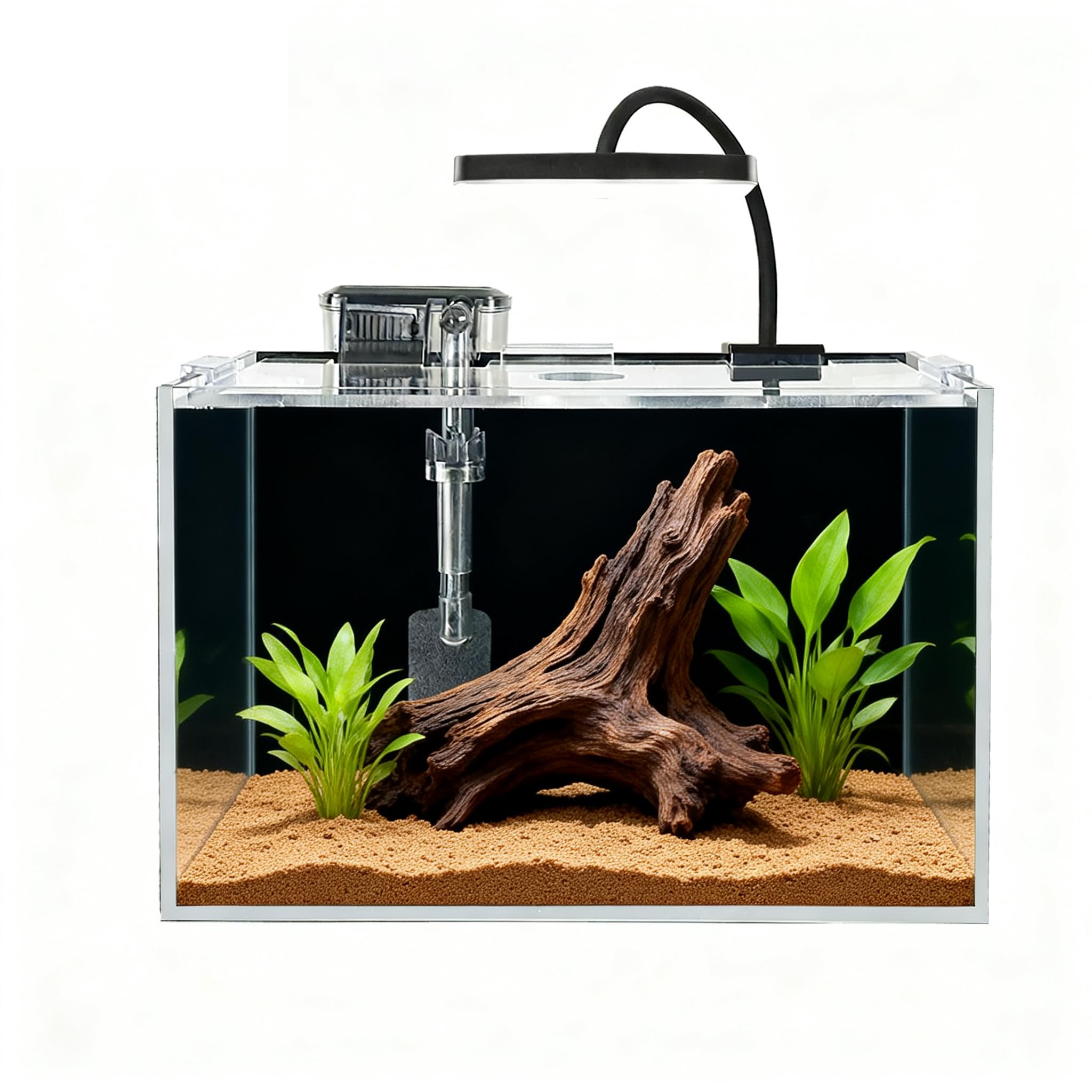 Aquarium-Set 11L mit LED-Beleuchtung, Filter 30x18x20cm