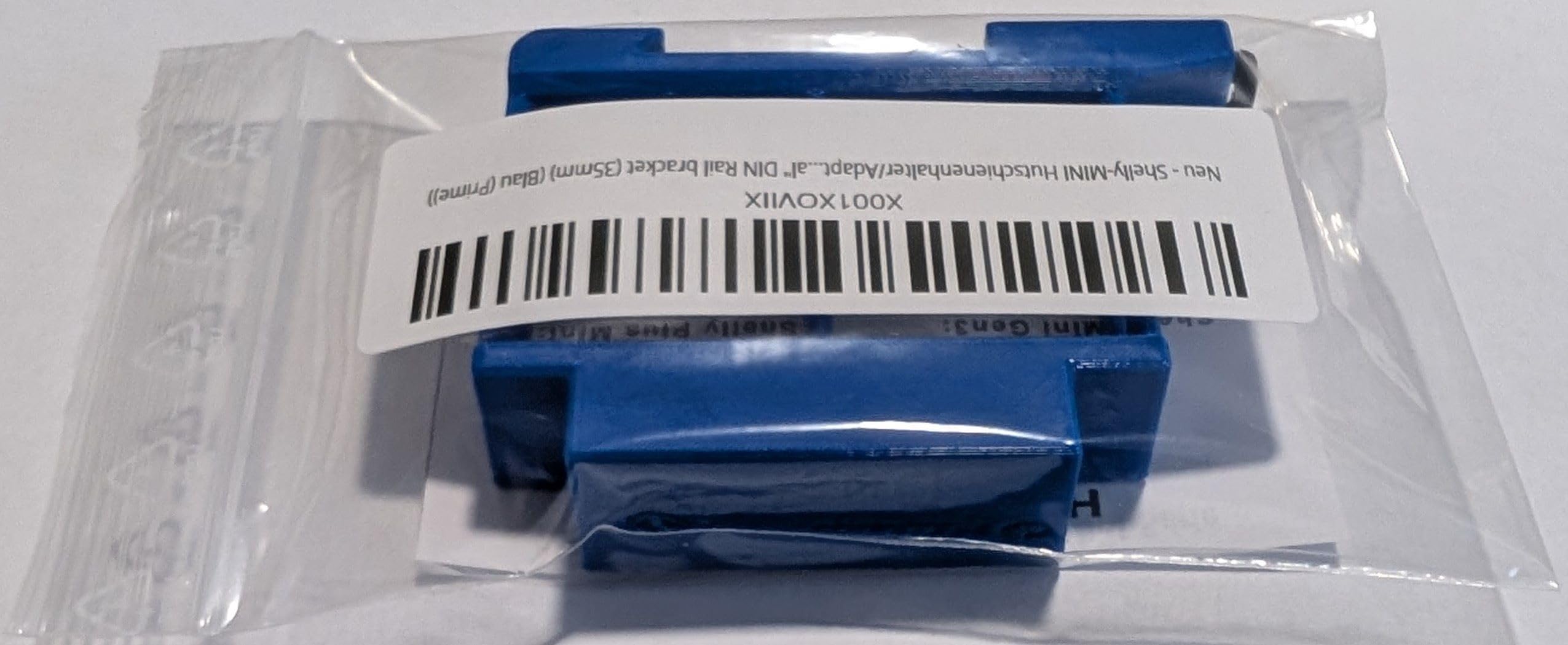 Print Worth - Supporto per guida 3D "Dual" per 9 Shellys serie MINI: 1, 1PM, PM, EM (Plus, G3, G4) DIN Rail Bracket (35 mm) (blu Prime)