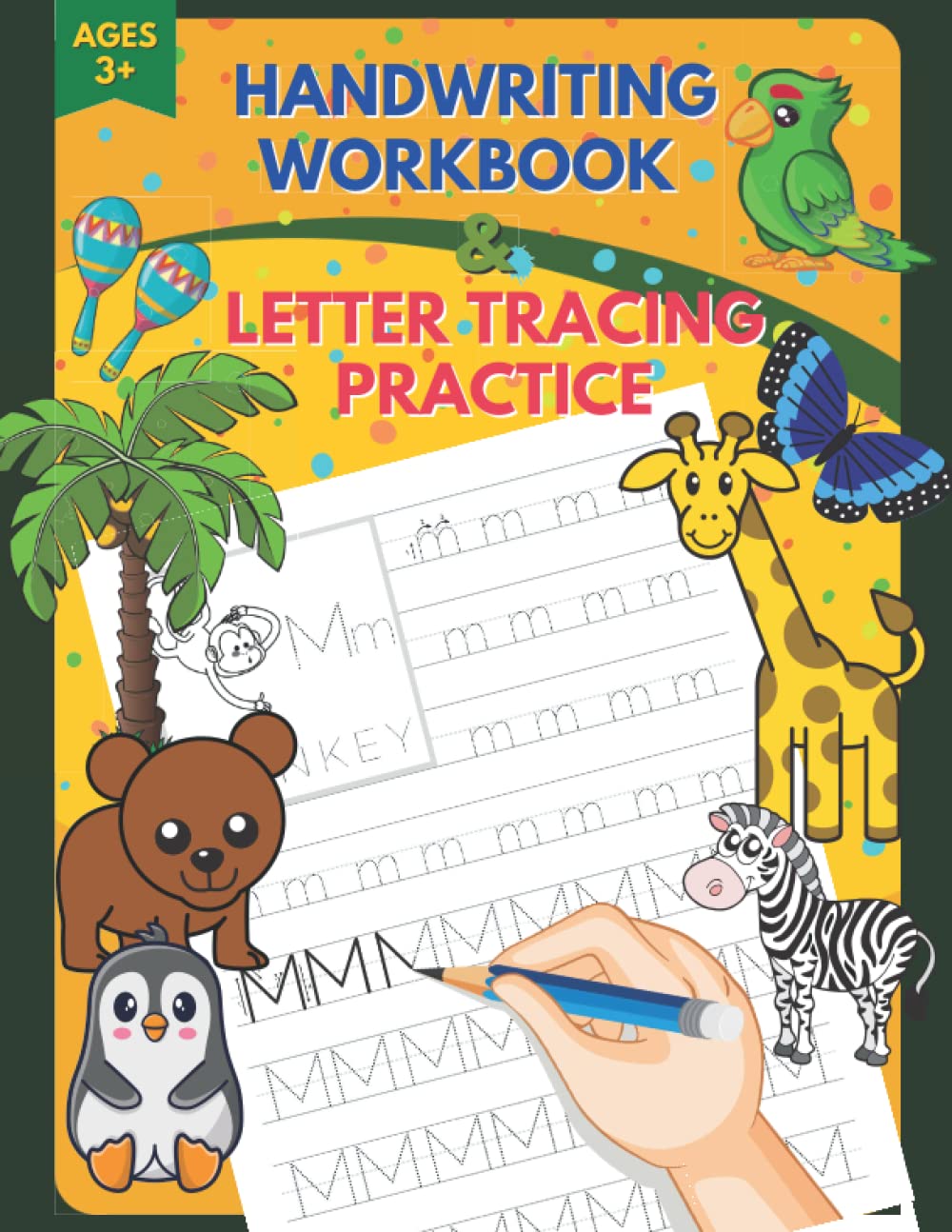 Handwriting Workbook And Letter Tracing Practice For Kids To Learn ...