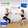 Bandas de resistencia para entrenar, set de bandas de ejercicio con 5 niveles de resistencia, bandas de entrenamiento multicolores para fitness en interiores y exteriores, entrenamiento de fuerza de piernas, yoga 7