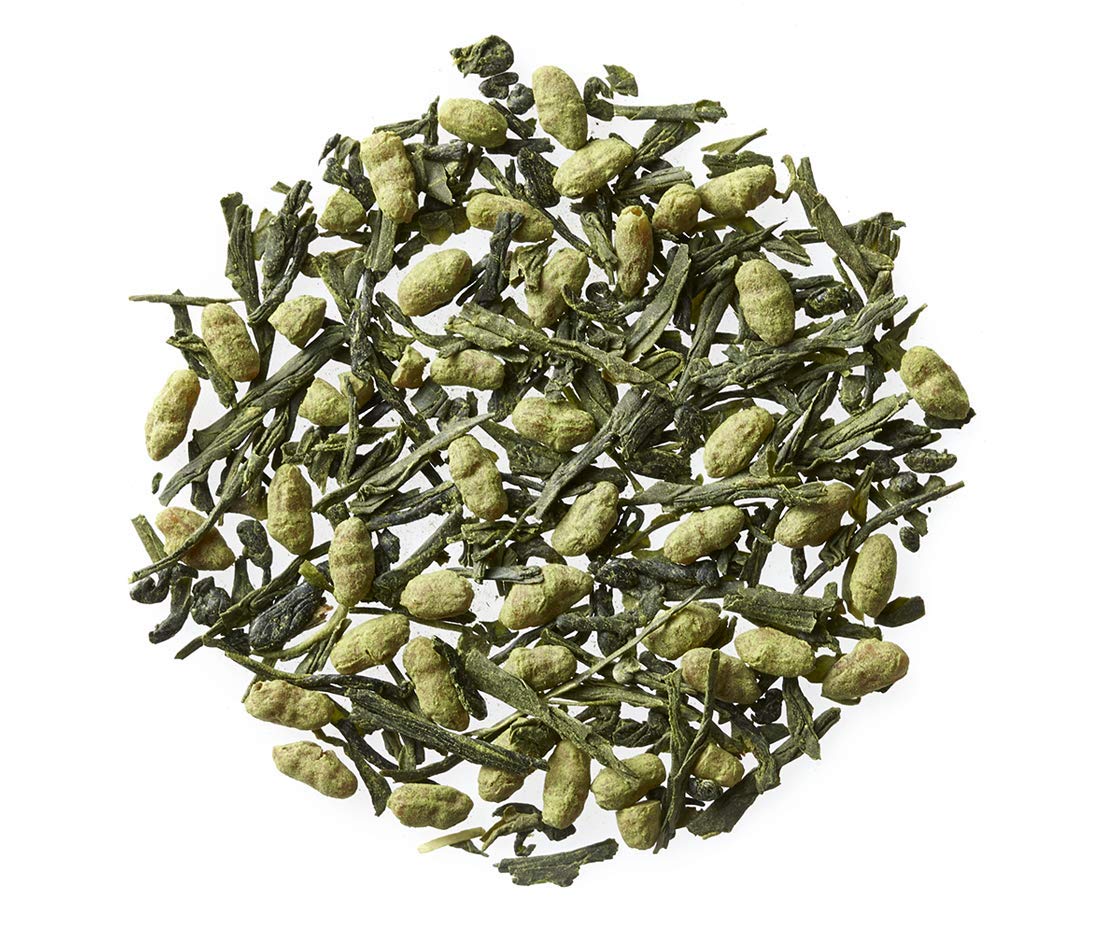 Golden Moon Tea Organic Genmaicha Matcha Green Tea - Loose Leaf Non GMO - 1 Pound 192 Servings