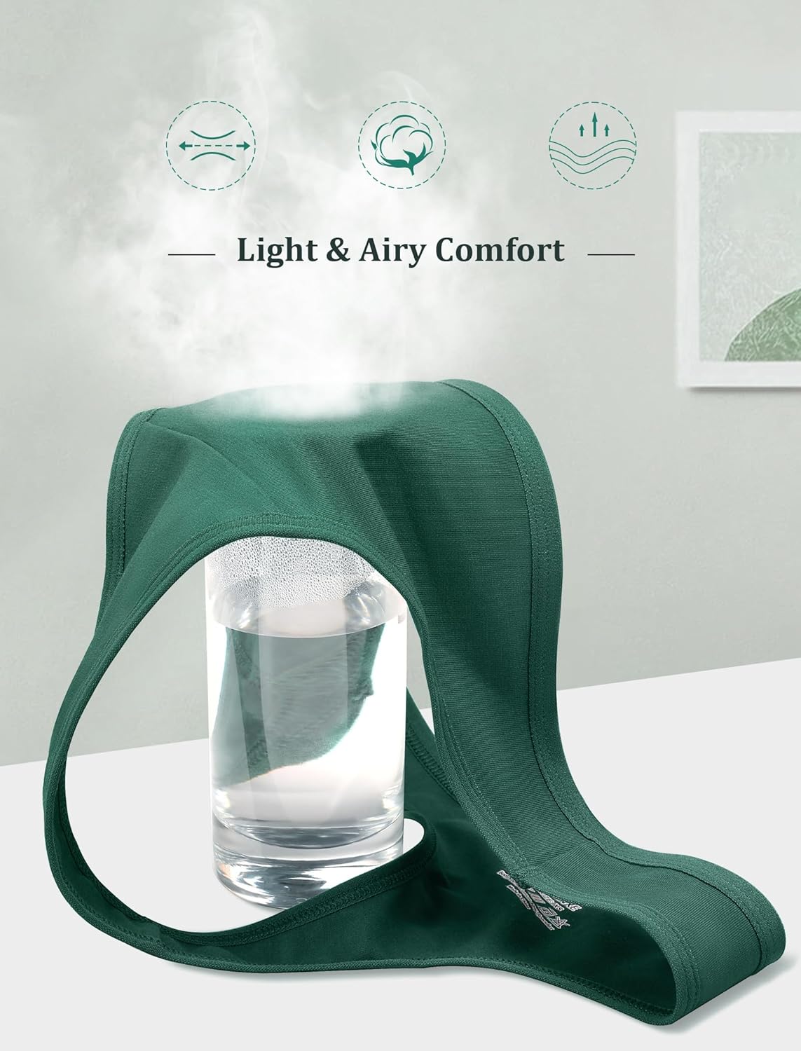 voenxe Women Cotton Thongs Underwear,Breathable Soft Panties,Ladies Workout Undies Comfortable,Athletic Tangas Stretch 5 Pack - Image 5