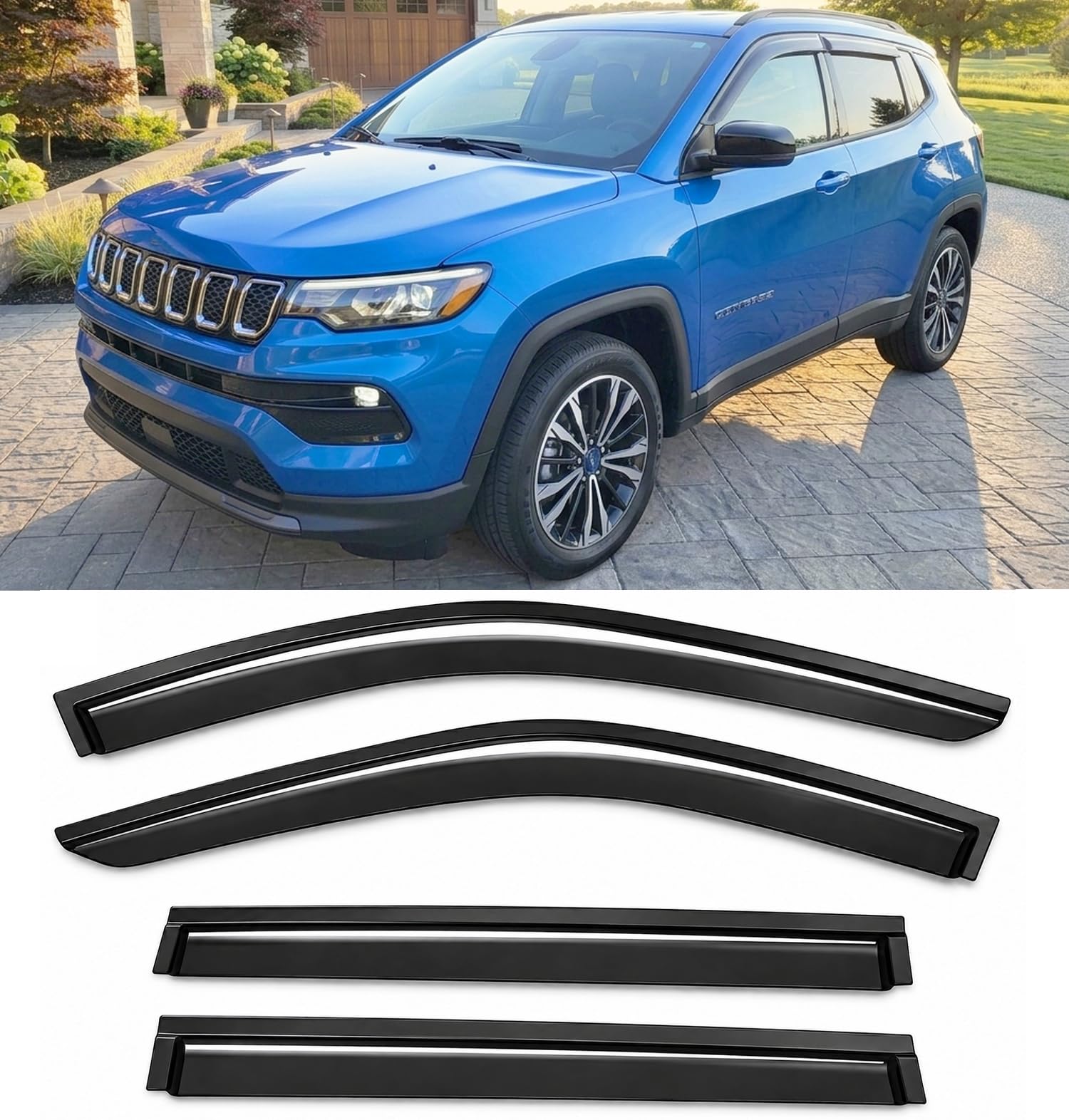 Amazon.com: 2017-2026 Tape-On Side Window Deflector Visors