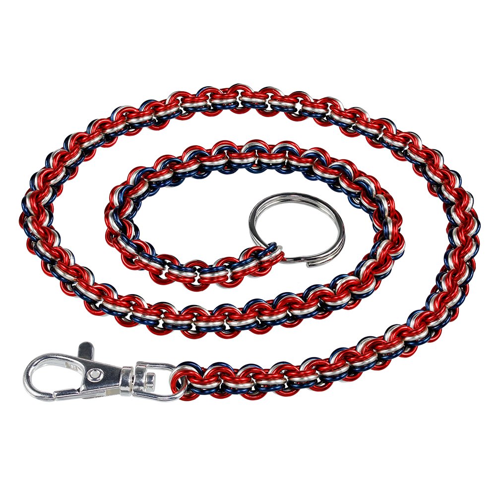 Trousse à mailles tricolore pour tricoter en voyage et protéger vos rangs