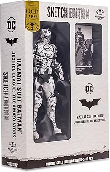 Amazon.com: Hazmat Suit Batman (DC Multiverse) Sketch Edition Gold