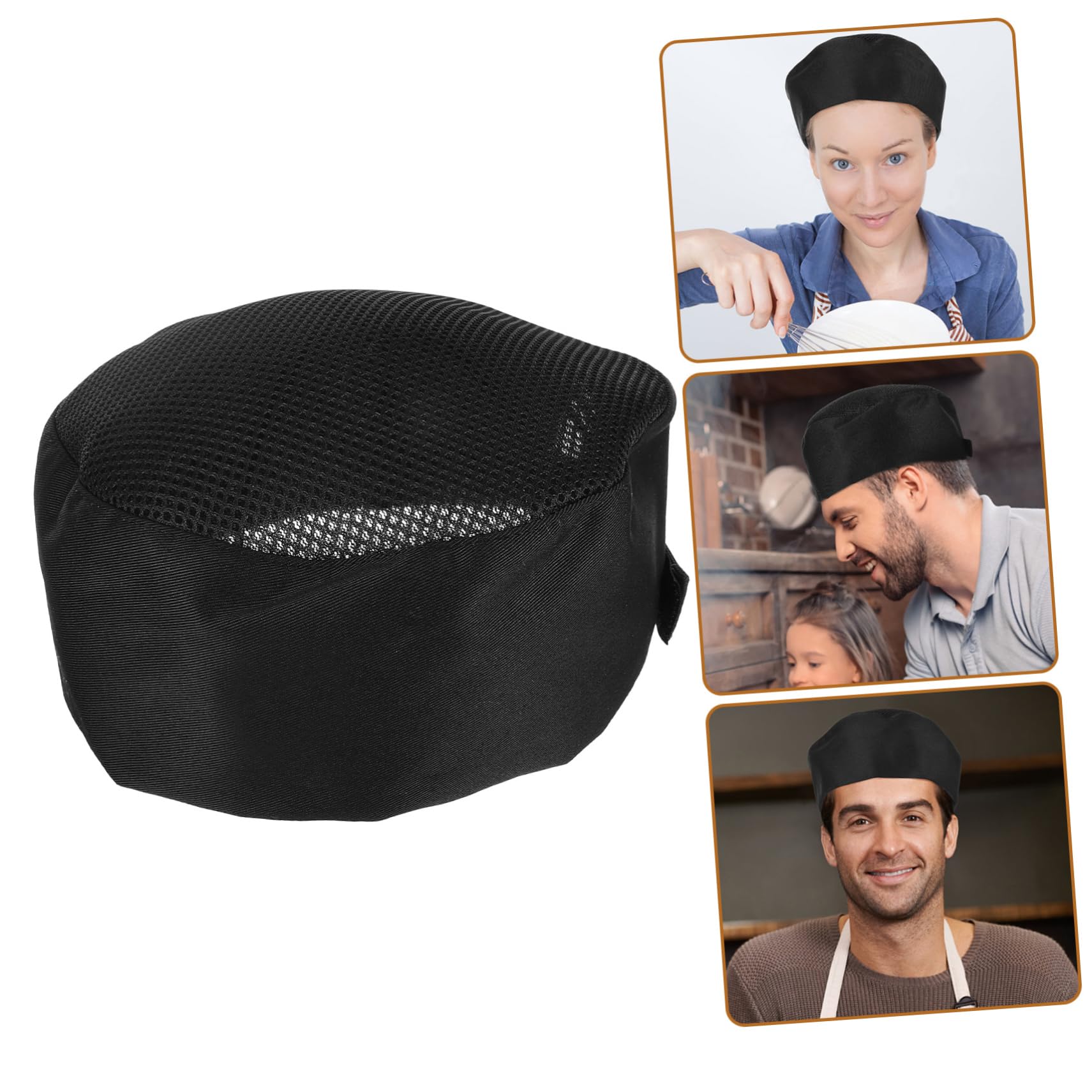 SHERCHPRY 4 Piezas Sombrero de Cocinero Sombrero de Cocina con Estilo de Uniforme para Restaurante Gorro Cocinero Gorro Chef s de Cocina para Servir de Servir paño