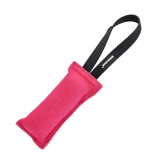 Foto 2 de 8 de Dingo Gear S00308 - Salchicha para entrenamiento de perros (algodón, nailon, 20 x 7 cm, 1 asa), color rosa