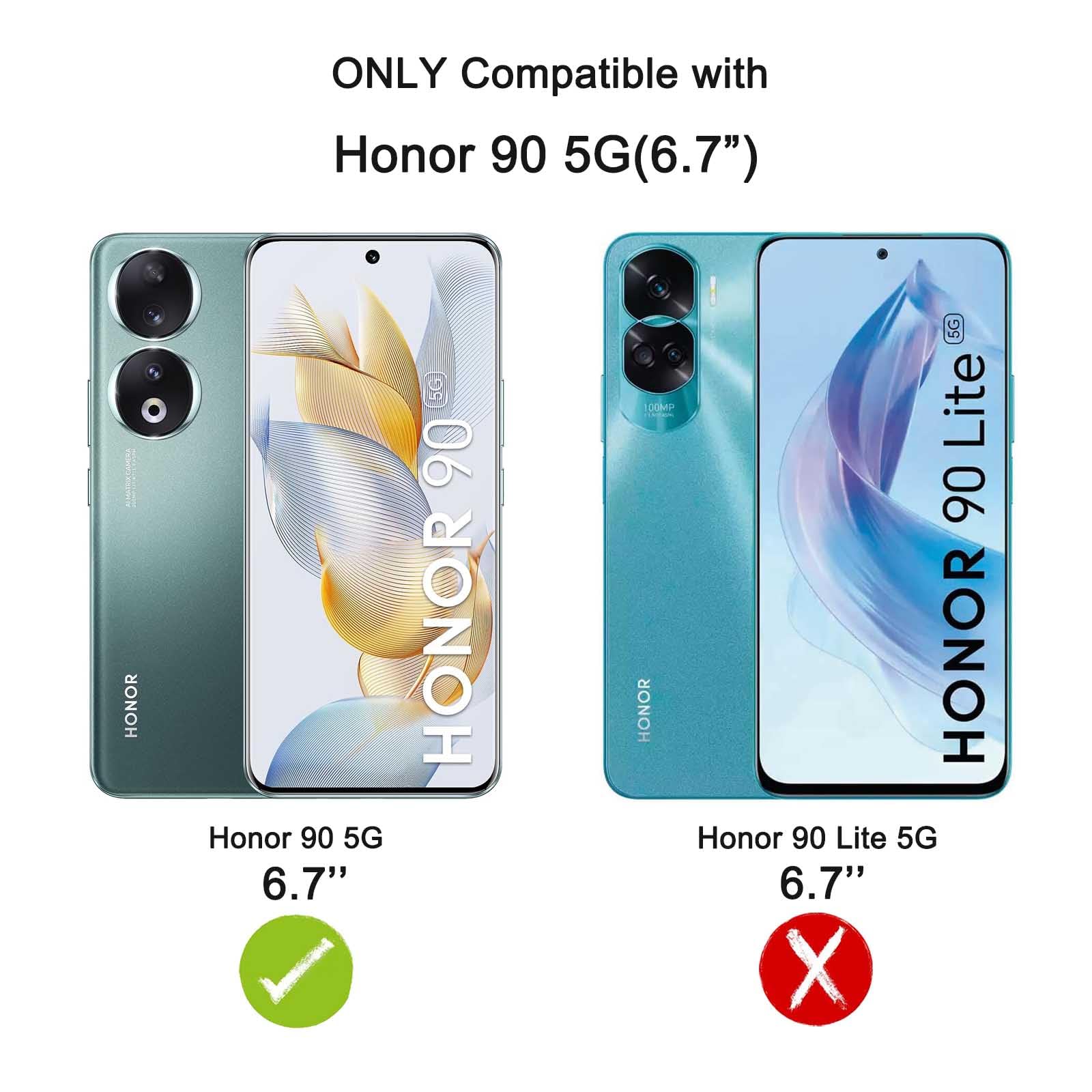Custodia Per Honor 90 5G Con Anello Porta Carta E Supporto – Semitrasparente, Silicone Morbido, Antigraffio (Colore Giallo) - 5
