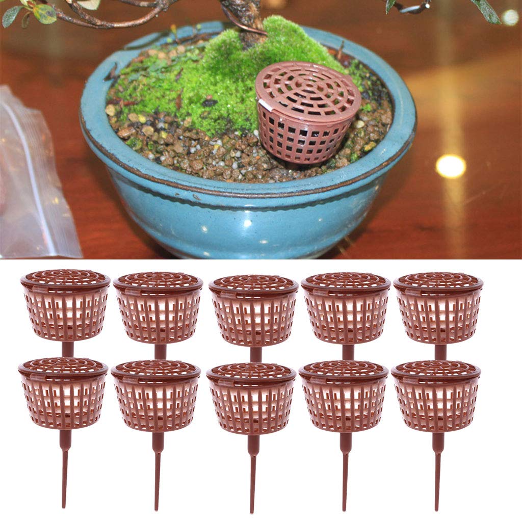 10Pcs Portable Plant Nursery Pot Bonsai Bag Tool Fertilizer Basket Box Cover by keaiduoa