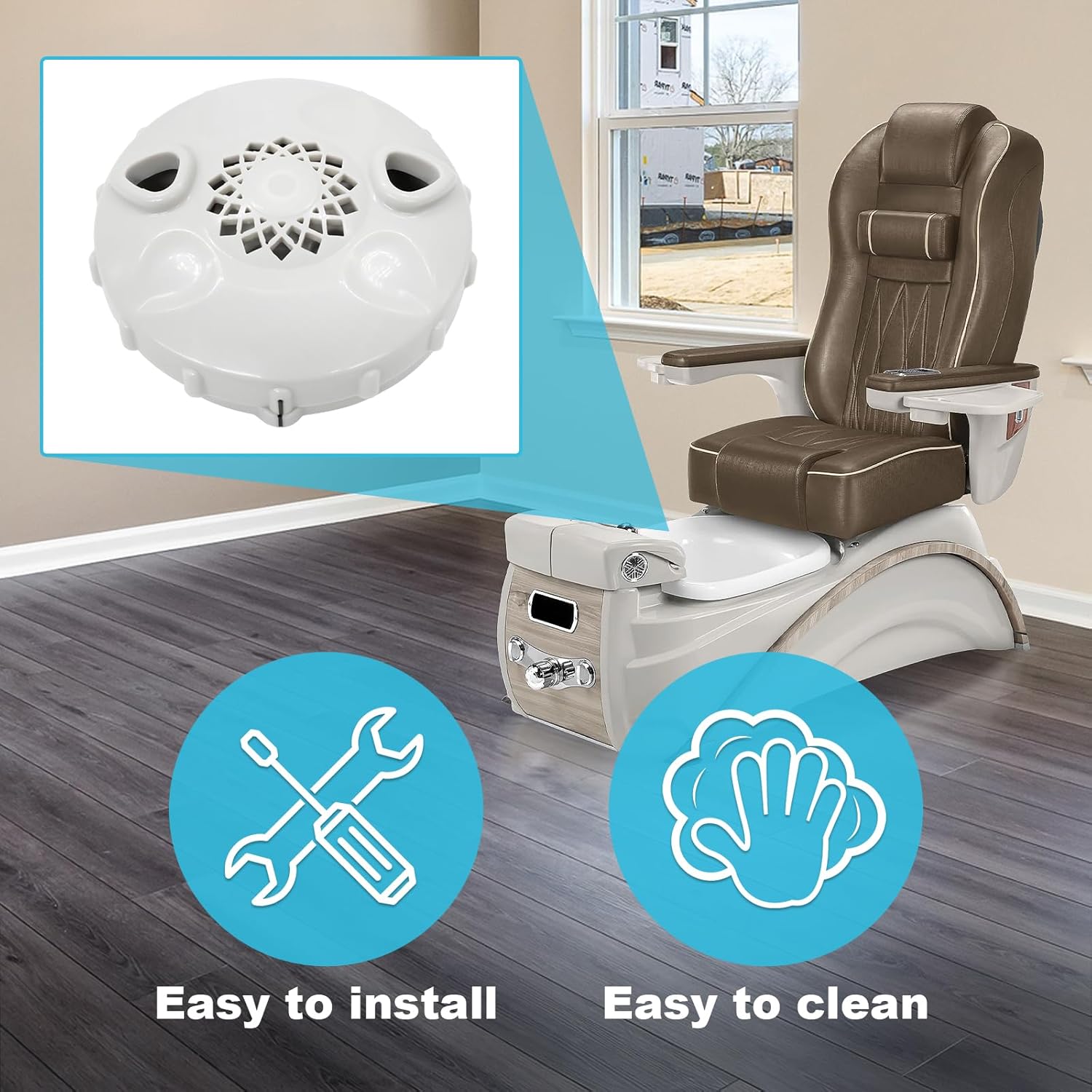 superbobi Magnetic Jet Motor Head Pedicure Spa Chair Disposable Liner for ECO Magnetic pipeless Jet